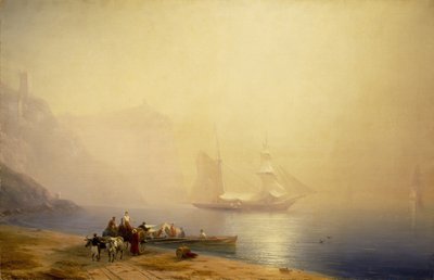 Morning on the Shore of the Sea, Sudak, 1856 by Ivan Konstantinovich Aivazovsky